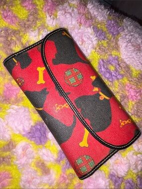 🍓 DOONEY & BOURKE “ Scottie Dog “ wallet vintage Rare